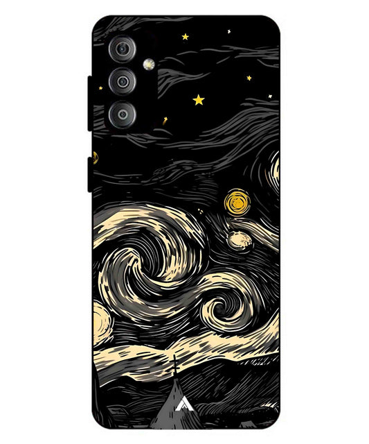 Starry Night Aesthetic Metal Back Cover Phone Case for Samsung Galaxy M23