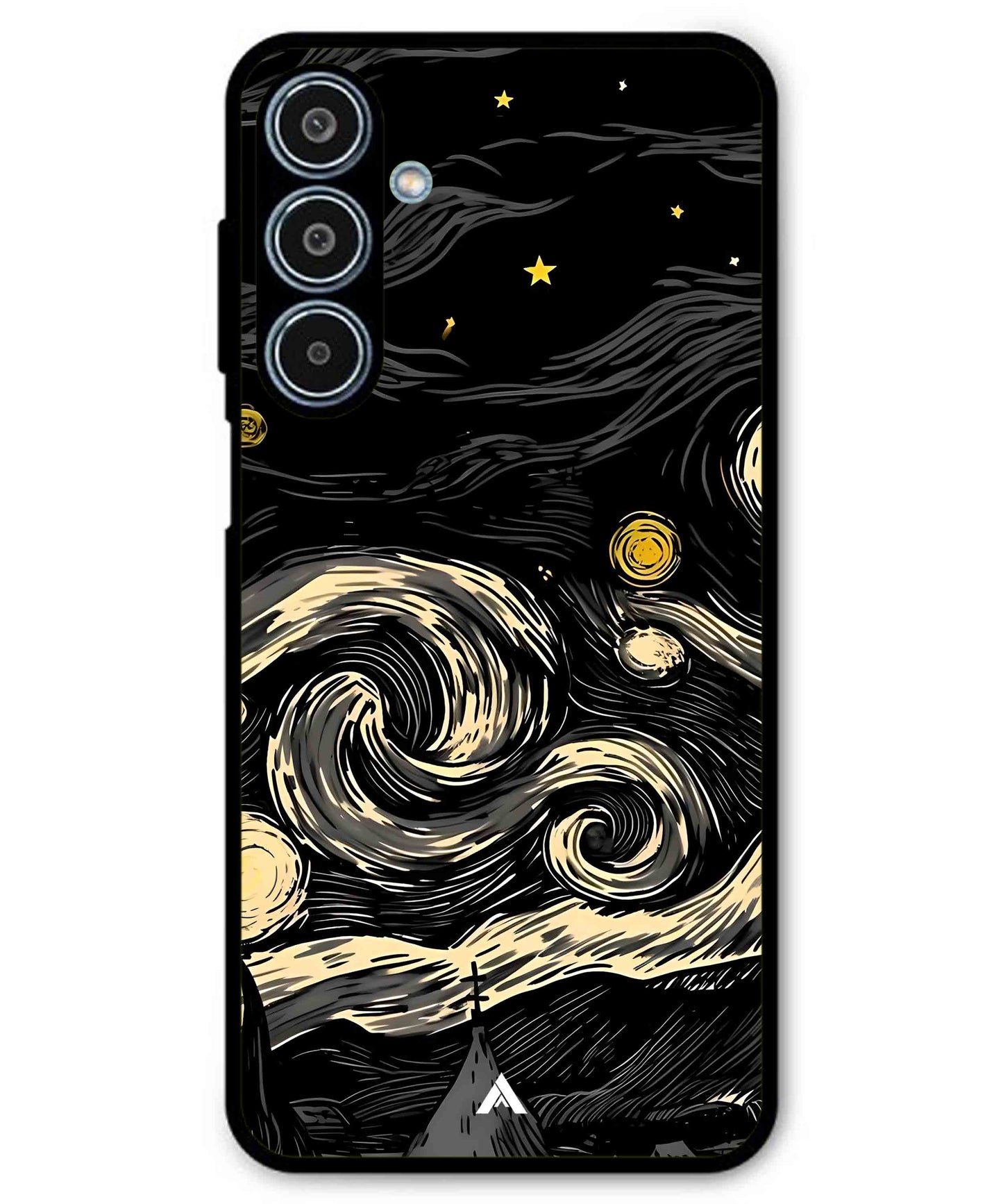 Starry Night Aesthetic Metal Back Cover Phone Case for Samsung Galaxy M35
