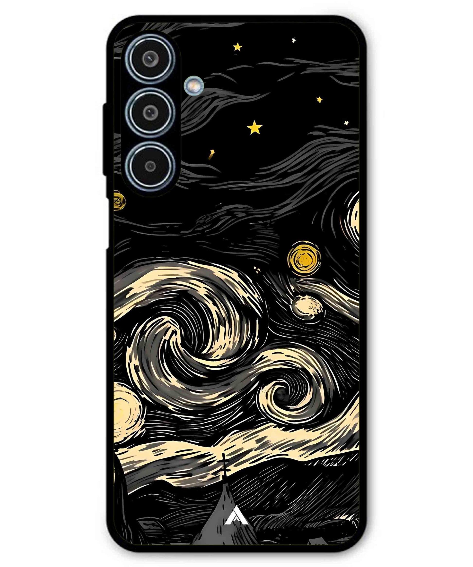 Starry Night Aesthetic Metal Back Cover Phone Case for Samsung Galaxy M35
