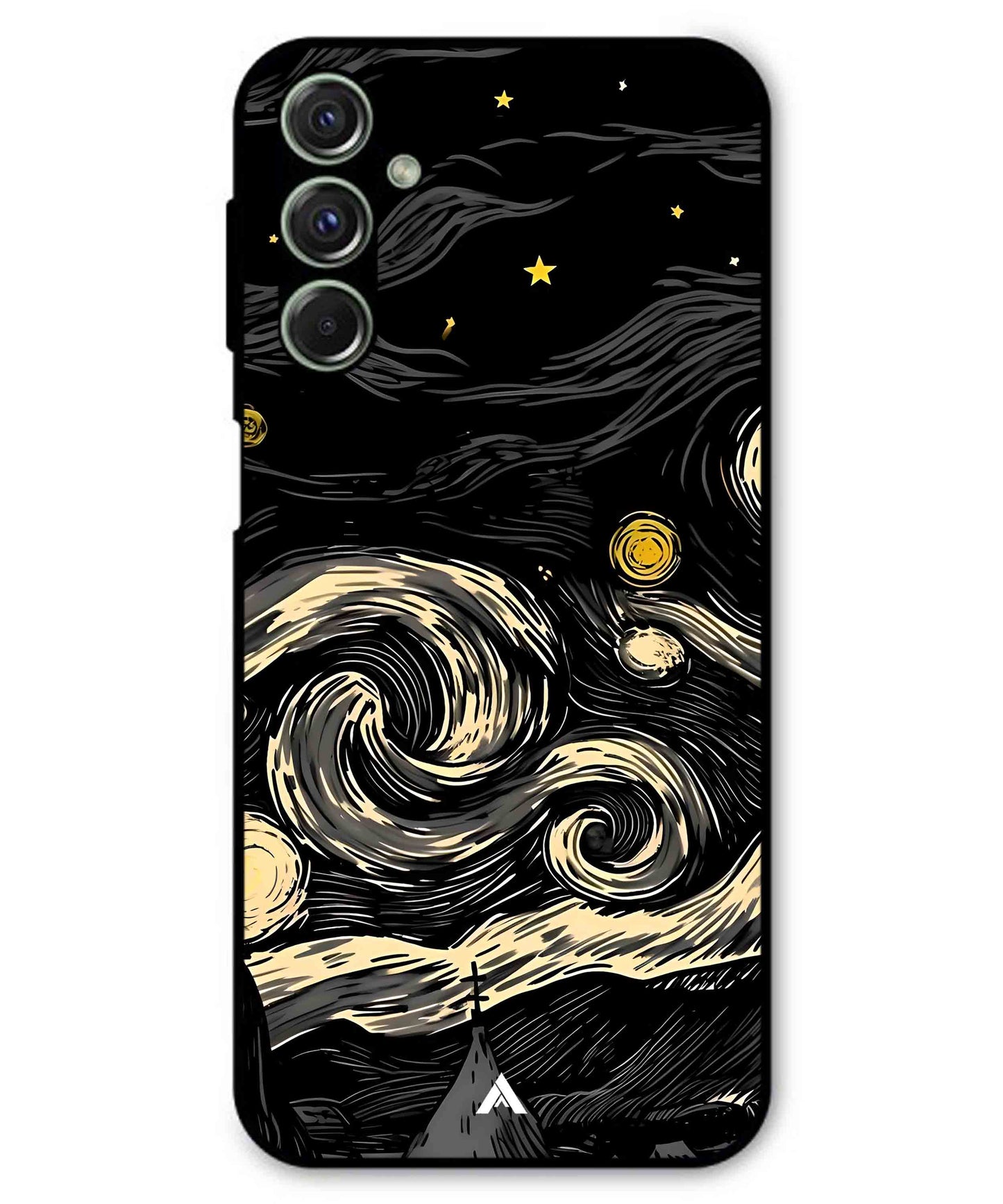 Starry Night Aesthetic Metal Back Cover Phone Case for Samsung Galaxy M54