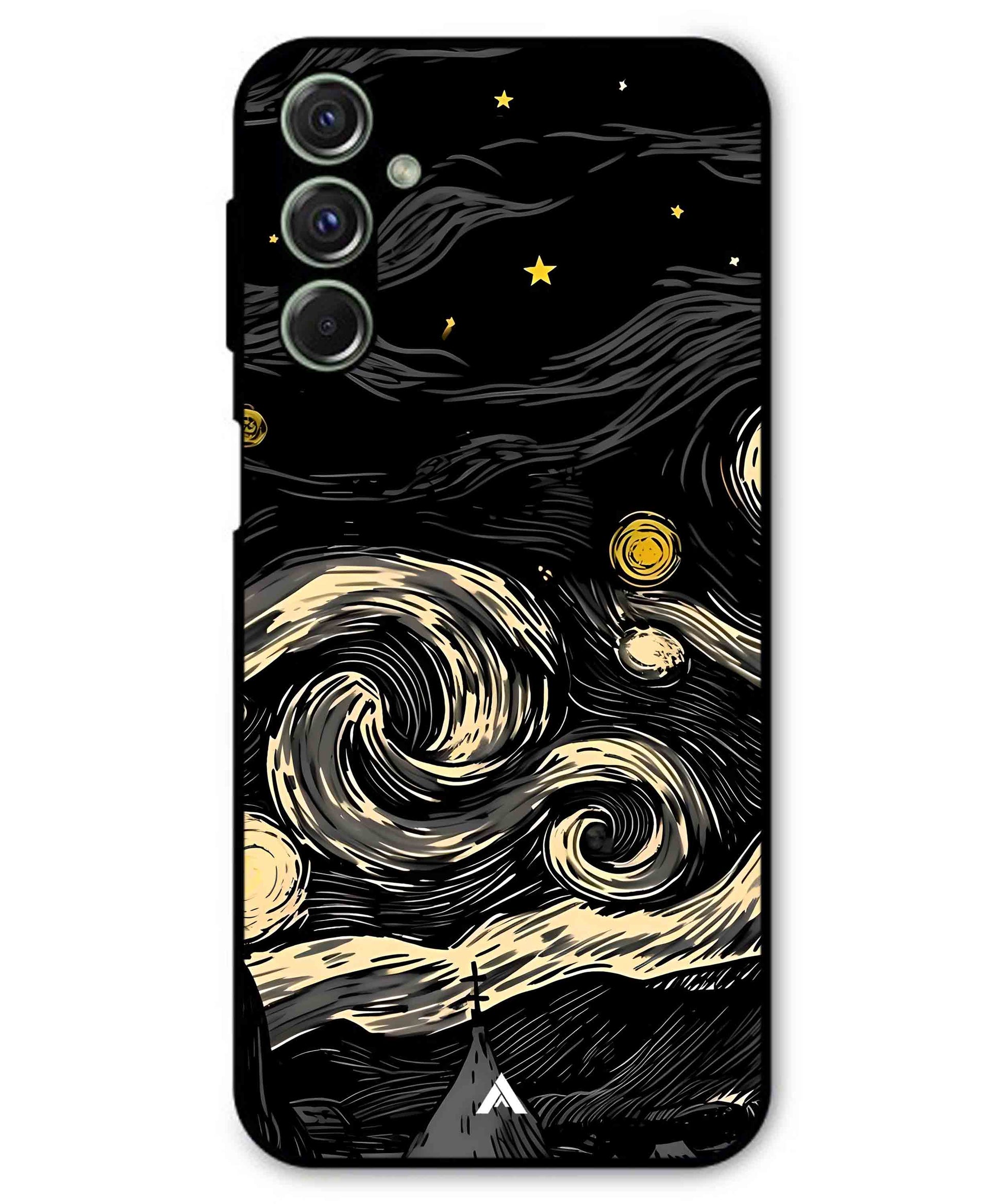 Starry Night Aesthetic Metal Back Cover Phone Case for Samsung Galaxy M54