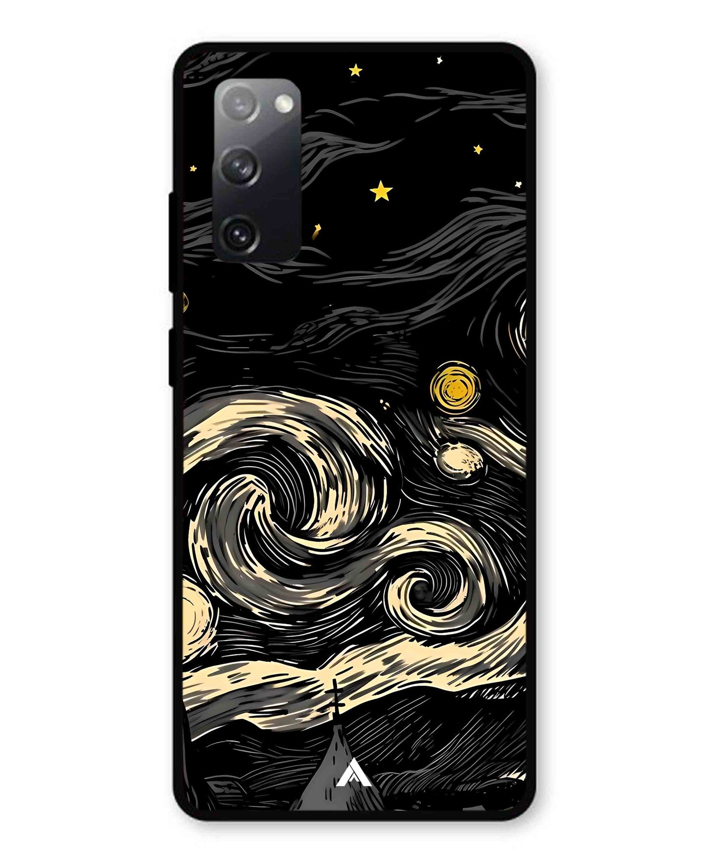 Starry Night Aesthetic Metal Back Cover Phone Case for Samsung Galaxy S20