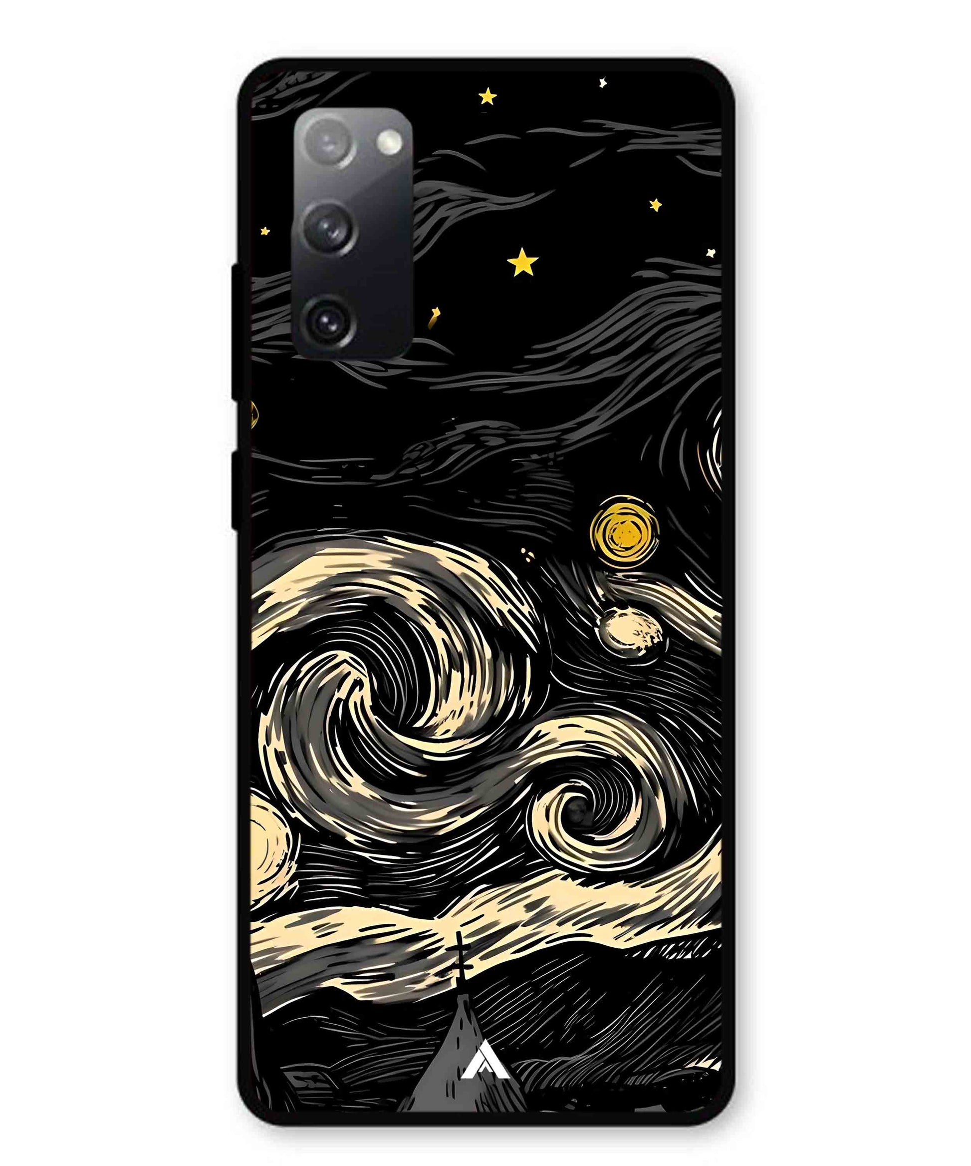 Starry Night Aesthetic Metal Back Cover Phone Case for Samsung Galaxy S20 Fe