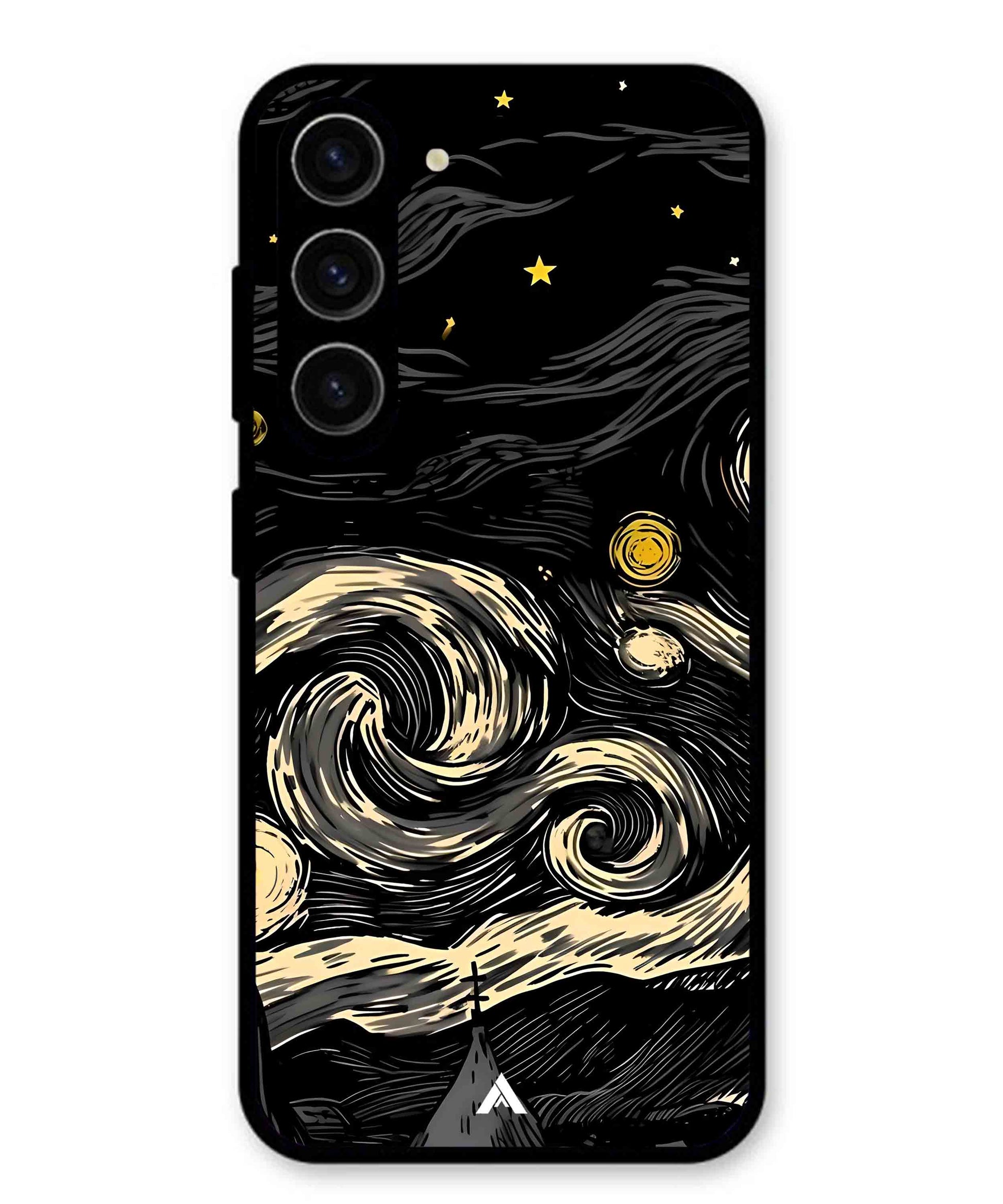 Starry Night Aesthetic Metal Back Cover Phone Case for Samsung Galaxy S23