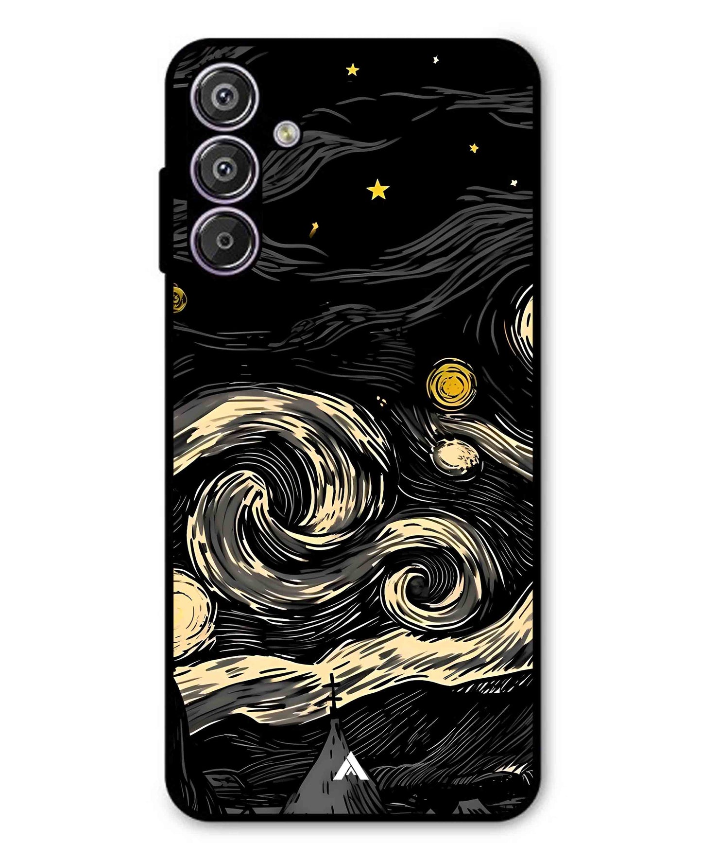 Starry Night Aesthetic Metal Back Cover Phone Case for Samsung Galaxy S25