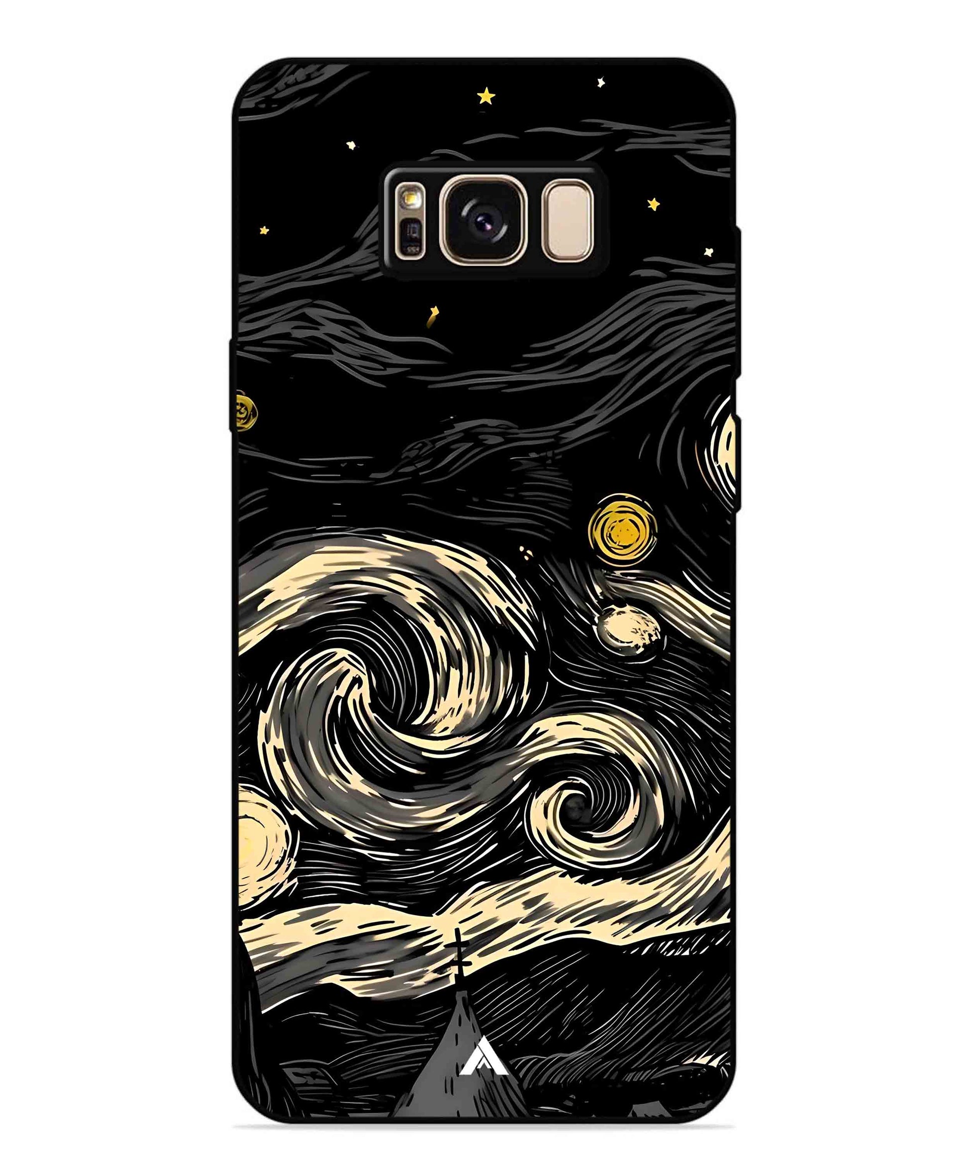 Starry Night Aesthetic Metal Back Cover Phone Case for Samsung Galaxy S8 Plus