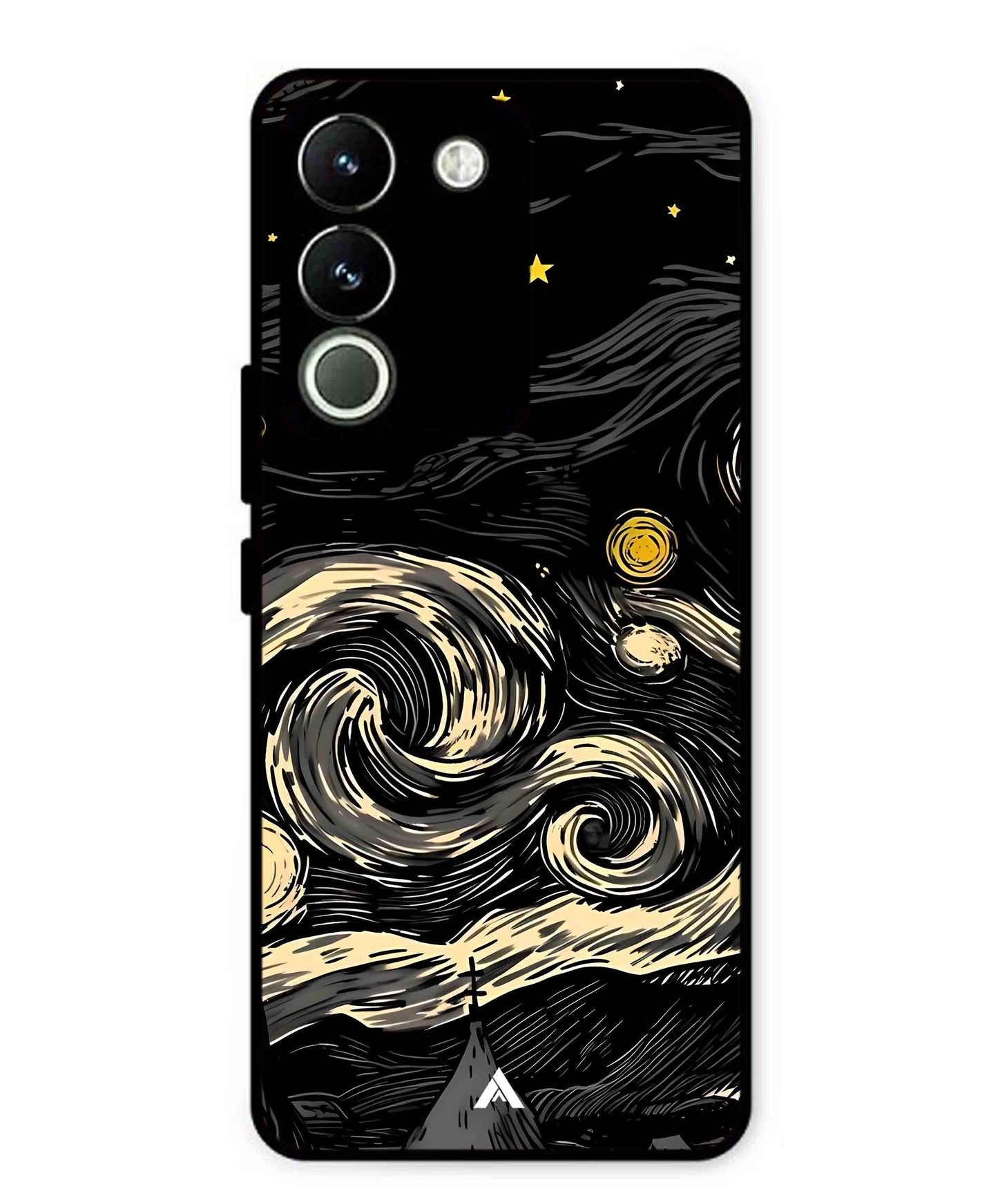Starry Night Aesthetic Metal Back Cover Phone Case for Vivo Y200