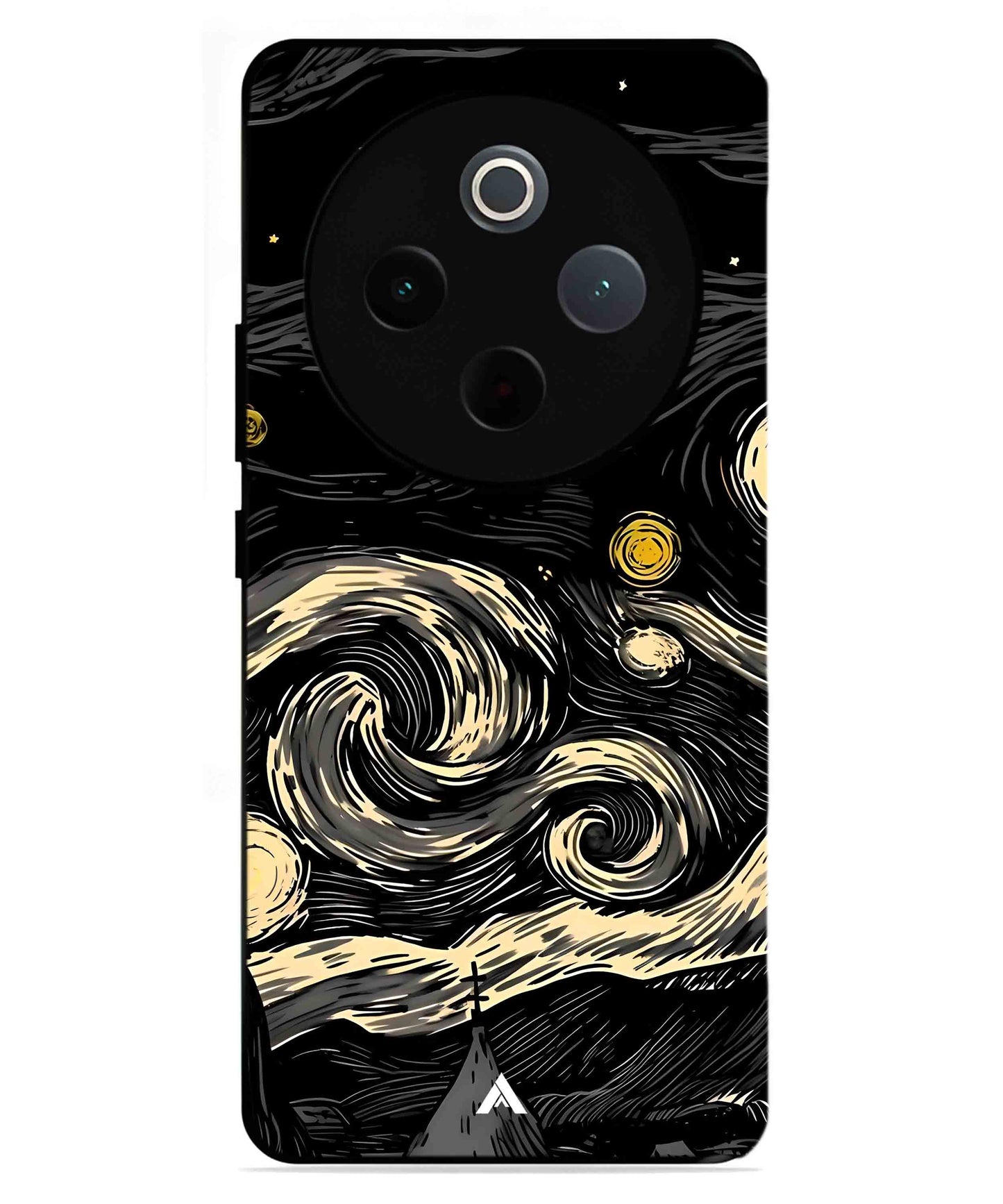 Starry Night Aesthetic Metal Back Cover Phone Case for iQOO Z10