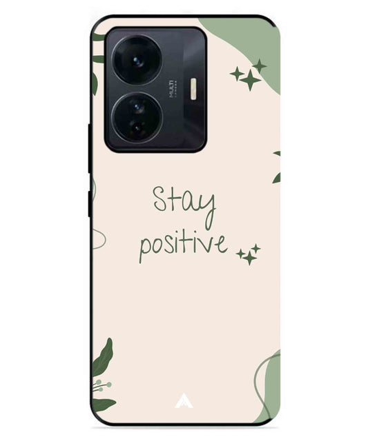 Stay Positive 1 Metal Back Cover Phone Case for IQOO Z6 Pro