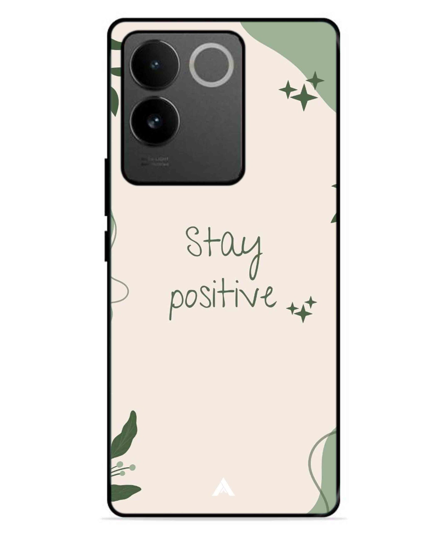 Stay Positive 1 Metal Back Cover Phone Case for IQOO Z7 Pro