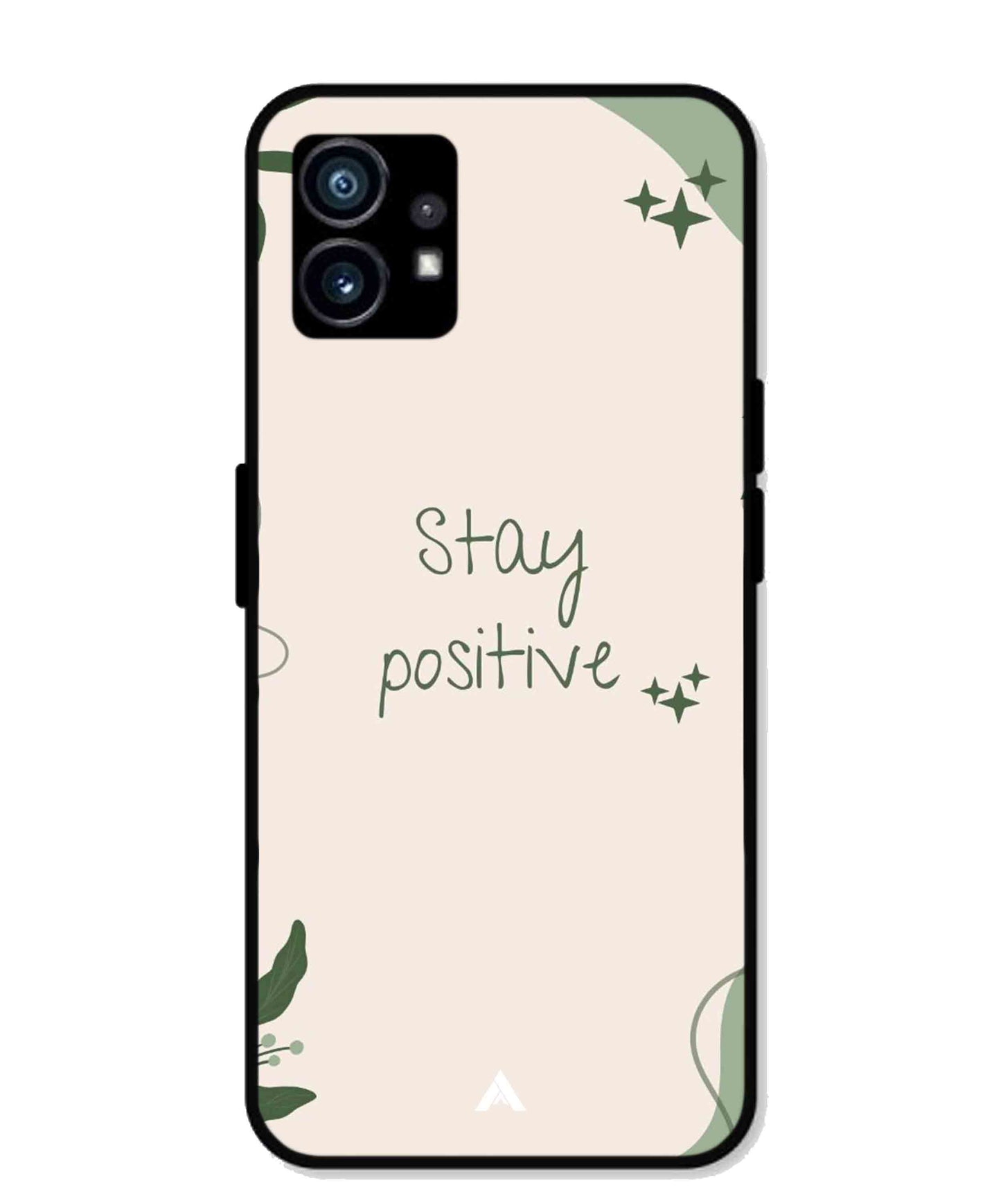 Stay Positive 1 Metal Back Cover Phone Case for Nothing Phone 1