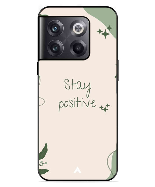 Stay Positive 1 Metal Back Cover Phone Case for Oneplus 10T