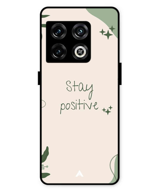 Stay Positive 1 Metal Back Cover Phone Case for Oneplus 10 Pro