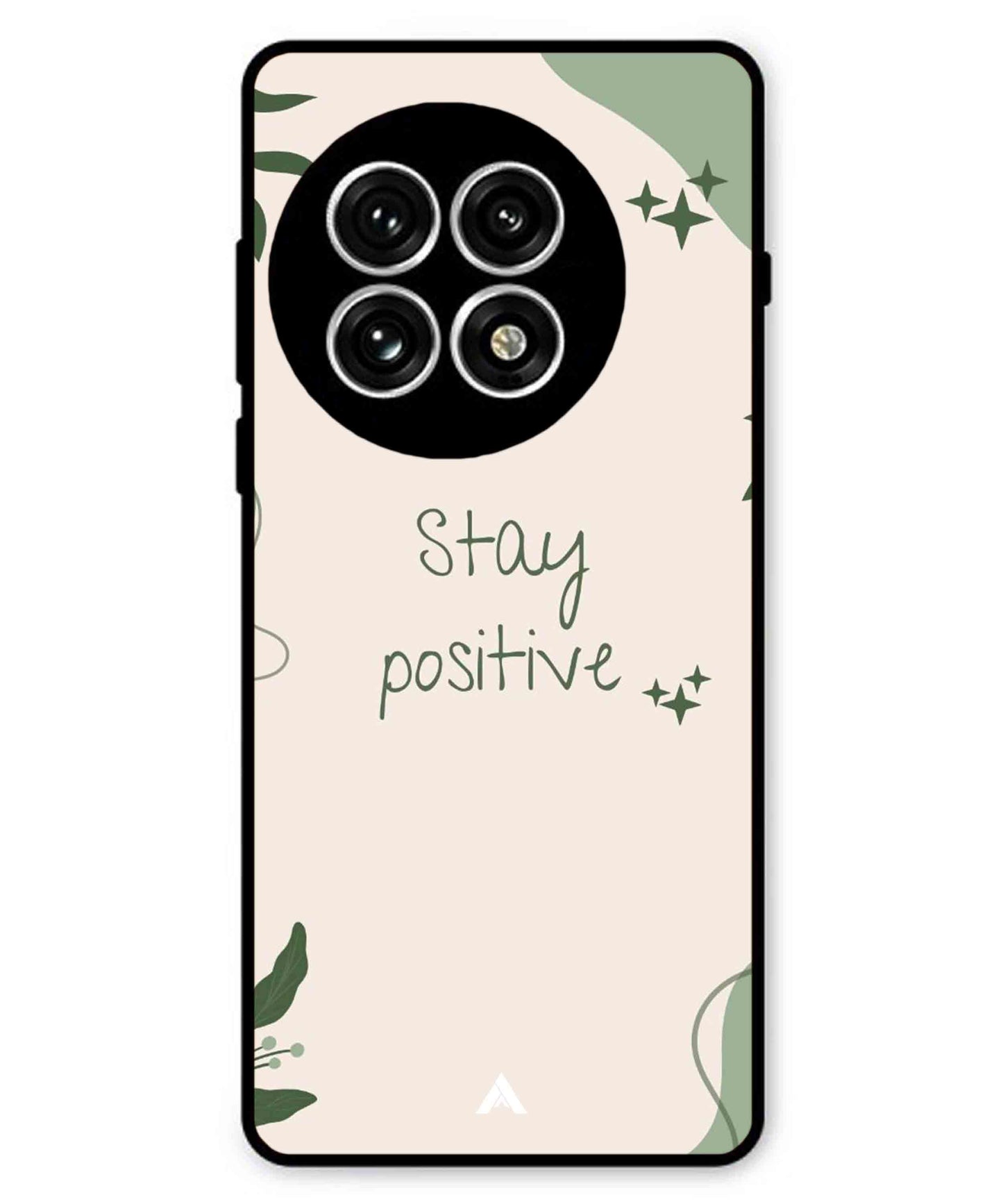 Stay Positive 1 Metal Back Cover Phone Case for Oneplus 13R