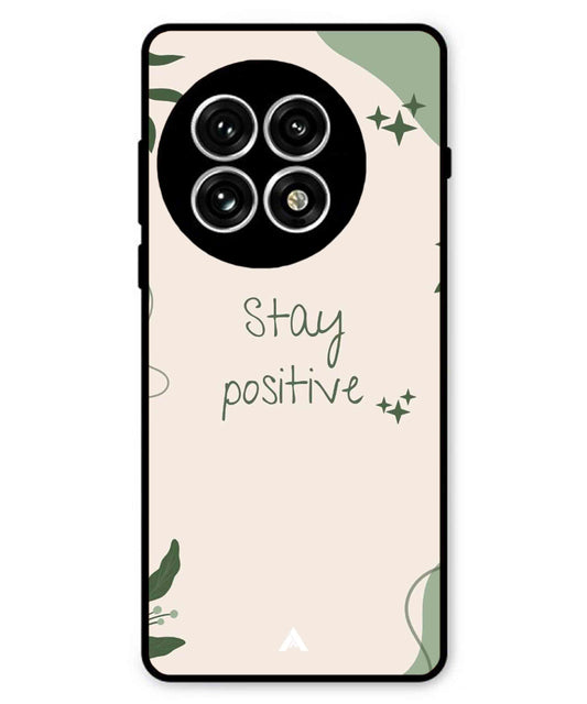 Stay Positive 1 Metal Back Cover Phone Case for Oneplus 13R