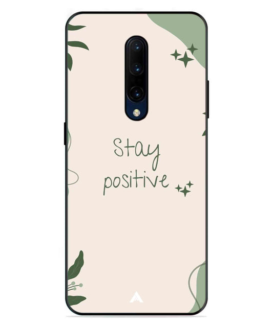 Stay Positive 1 Metal Back Cover Phone Case for Oneplus 7 Pro