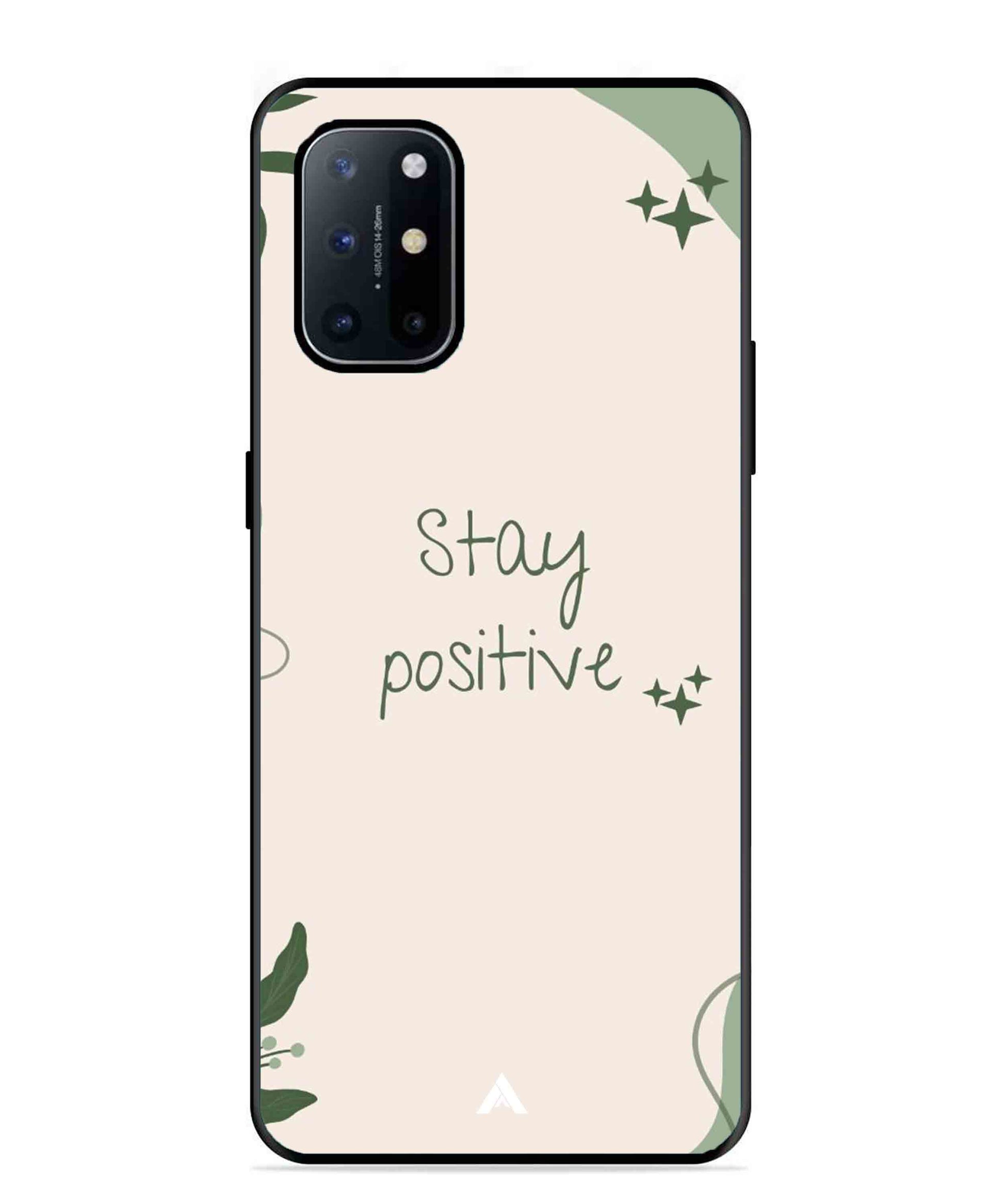 Stay Positive 1 Metal Back Cover Phone Case for Oneplus 8T