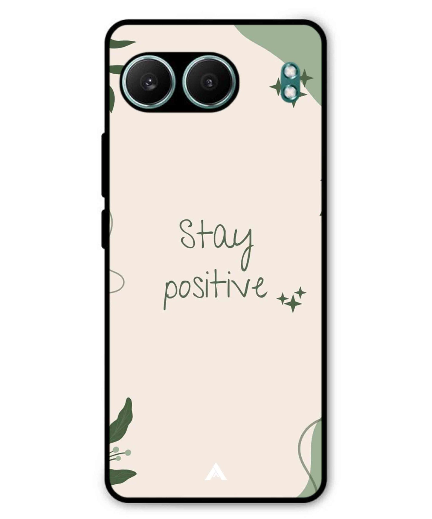 Stay Positive 1 Metal Back Cover Phone Case for Oneplus Nord 4