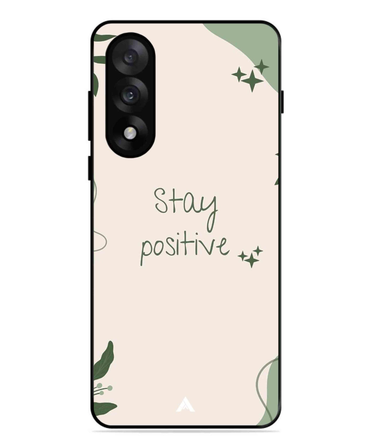 Stay Positive 1 Metal Back Cover Phone Case for Oneplus Nord 5
