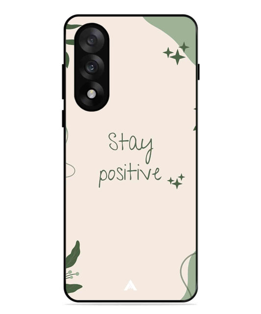Stay Positive 1 Metal Back Cover Phone Case for Oneplus Nord 5
