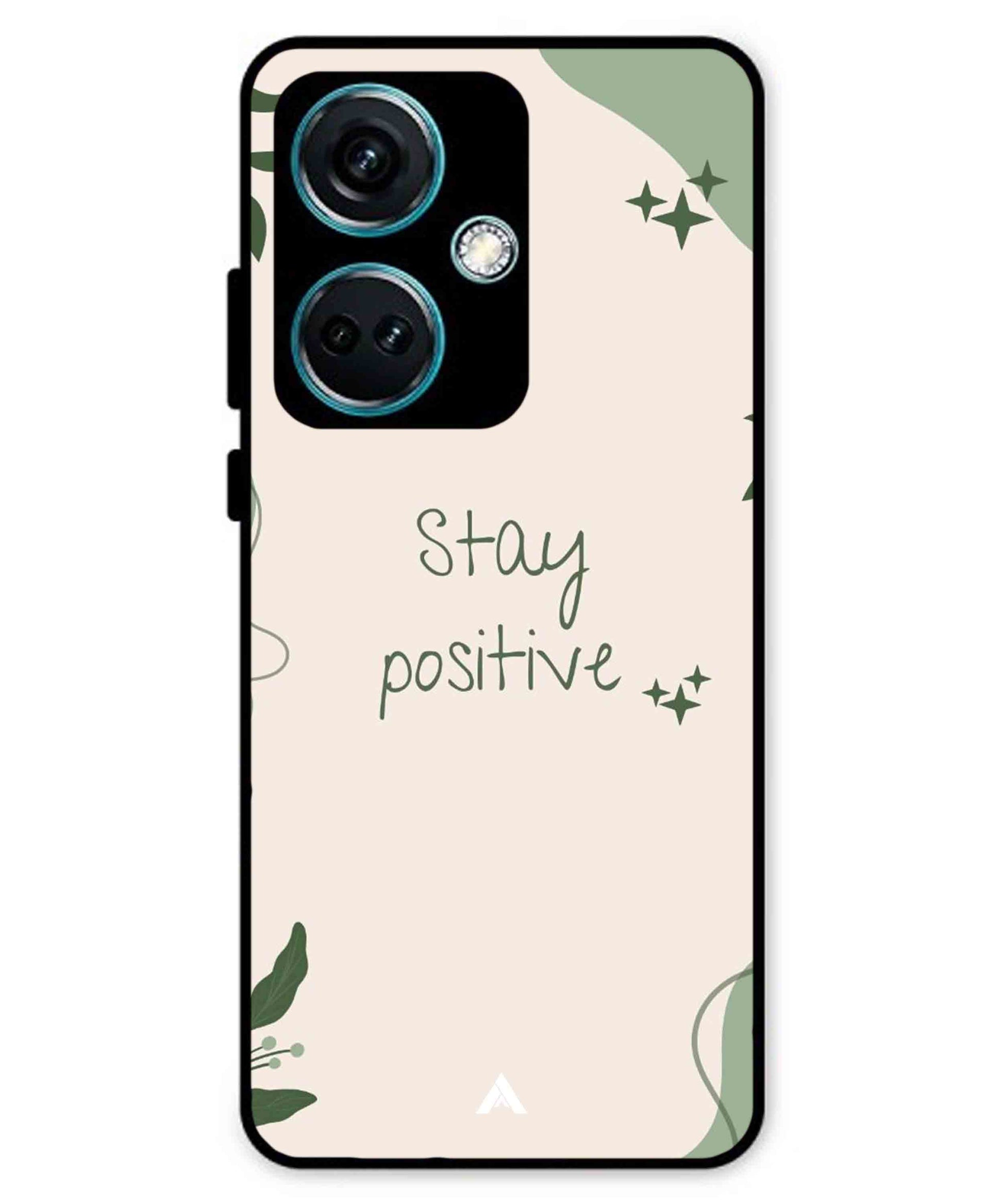 Stay Positive 1 Metal Back Cover Phone Case for Oneplus Nord CE 3