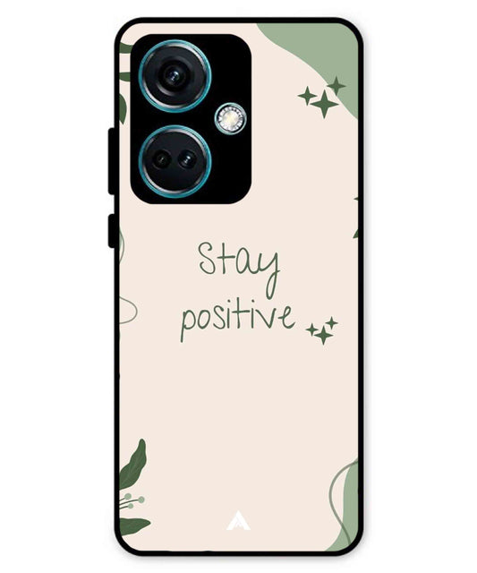 Stay Positive 1 Metal Back Cover Phone Case for Oneplus Nord CE 3