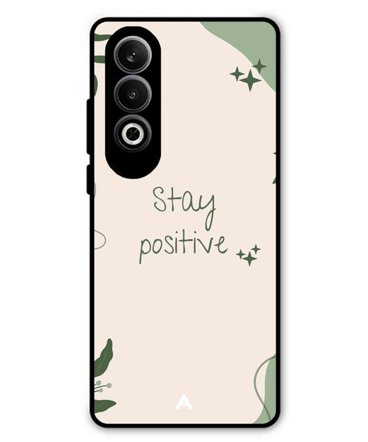 Stay Positive 1 Metal Back Cover Phone Case for Oneplus Nord CE 4