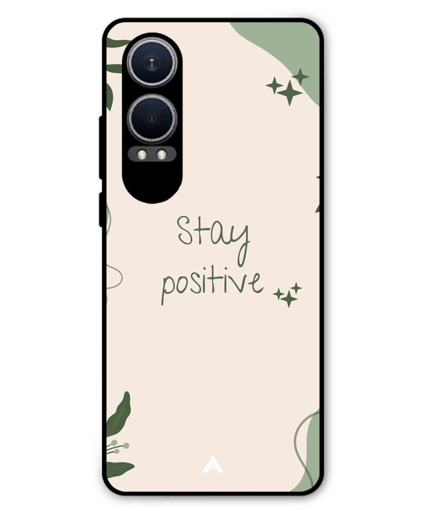 Stay Positive 1 Metal Back Cover Phone Case for Oneplus Nord CE 4 Lite