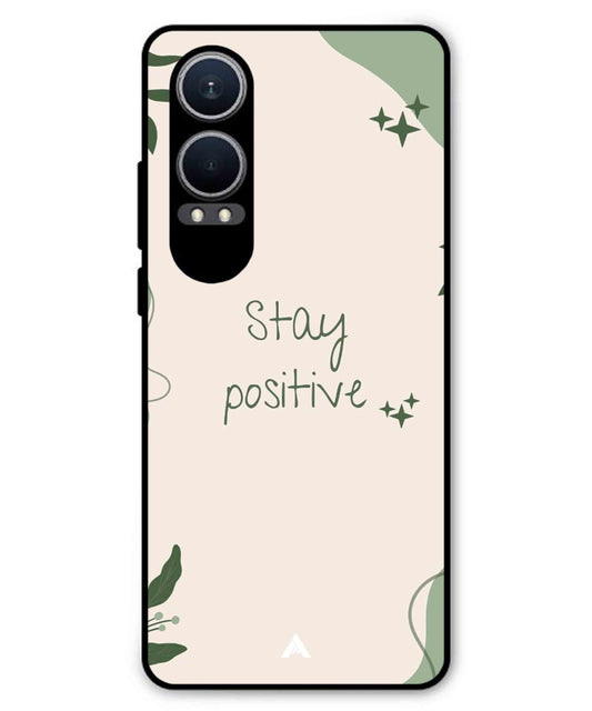 Stay Positive 1 Metal Back Cover Phone Case for Oneplus Nord CE 4 Lite