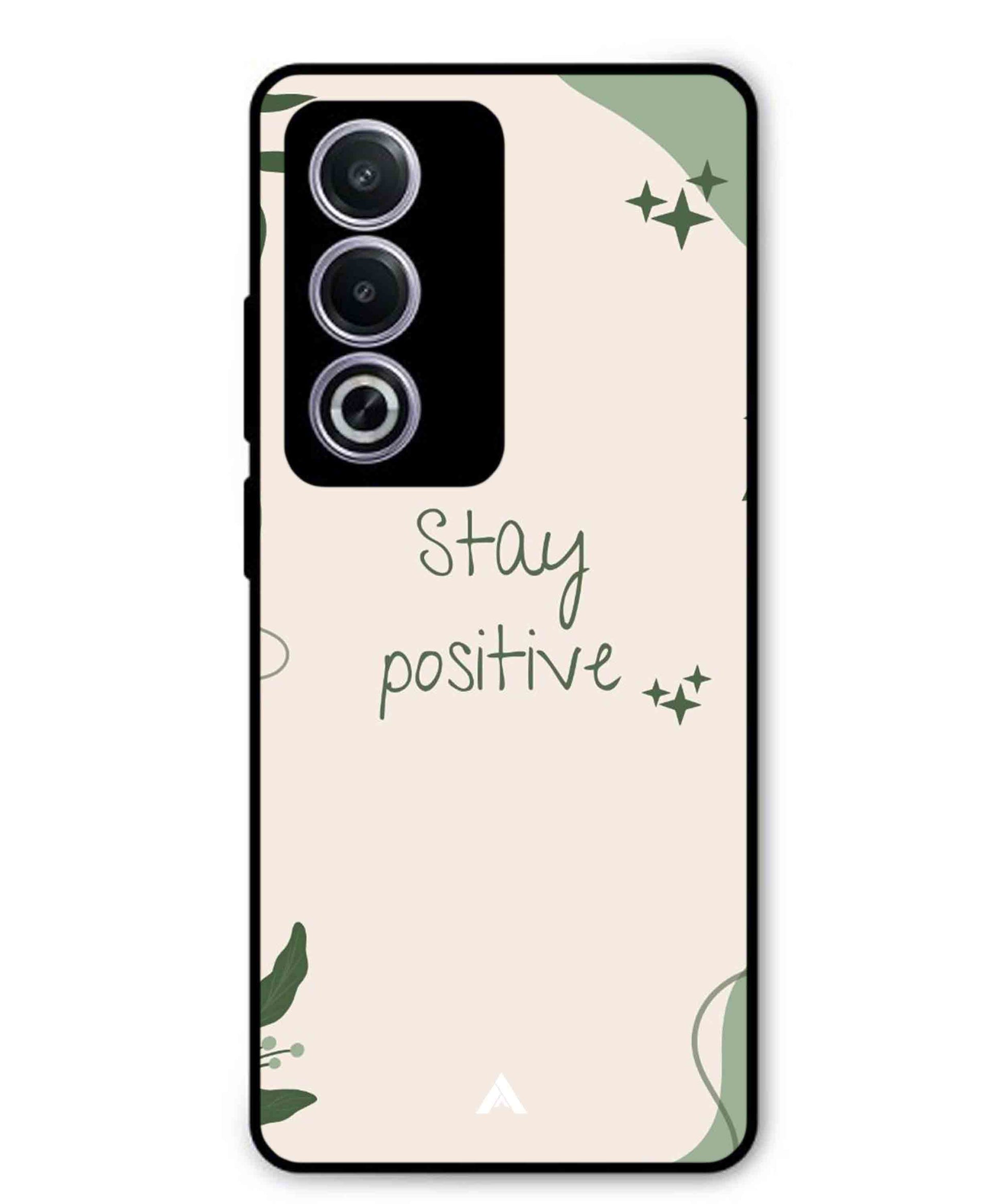 Stay Positive 1 Metal Back Cover Phone Case for Oppo A3 Pro