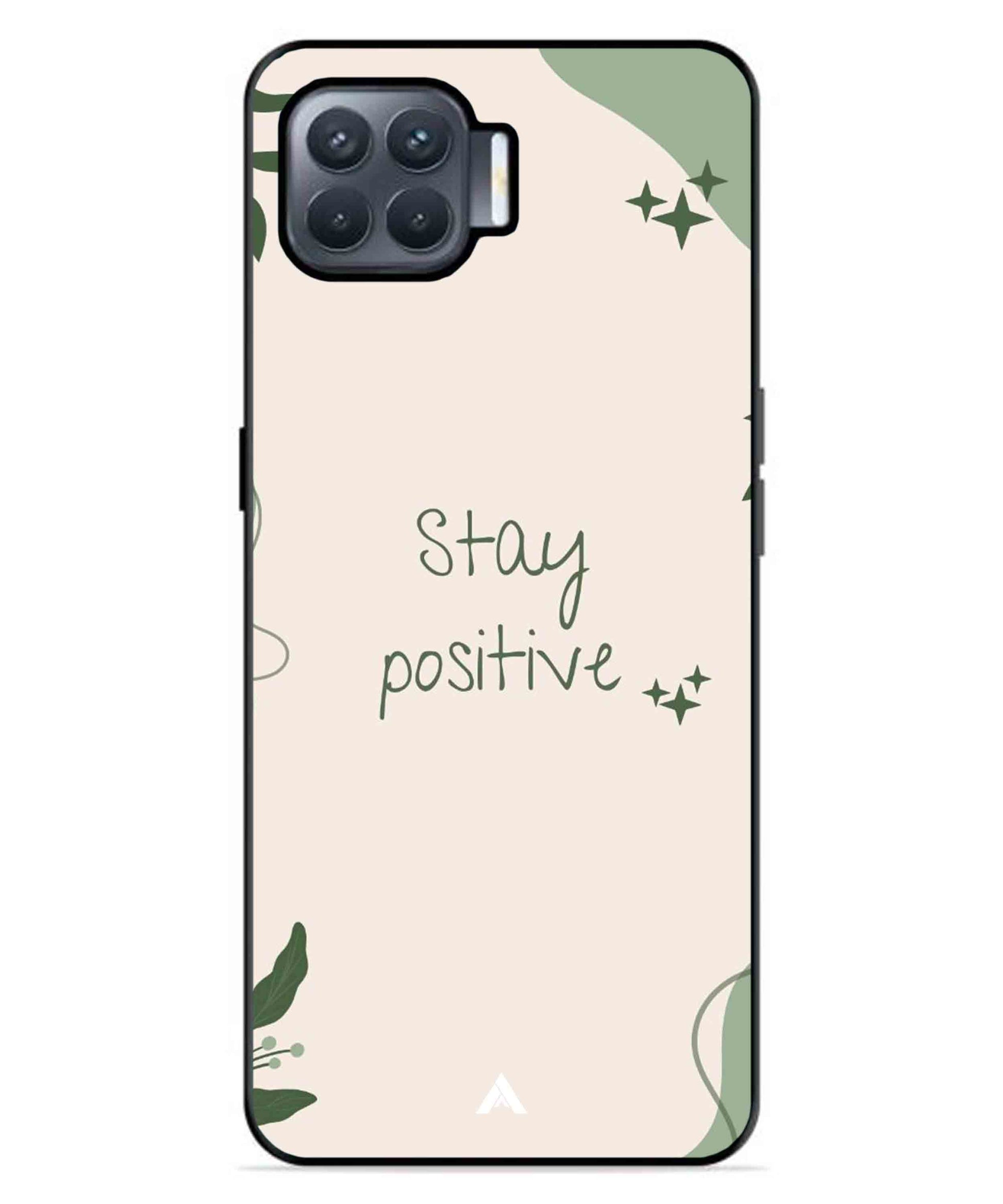 Stay Positive 1 Metal Back Cover Phone Case for Oppo F17 Pro