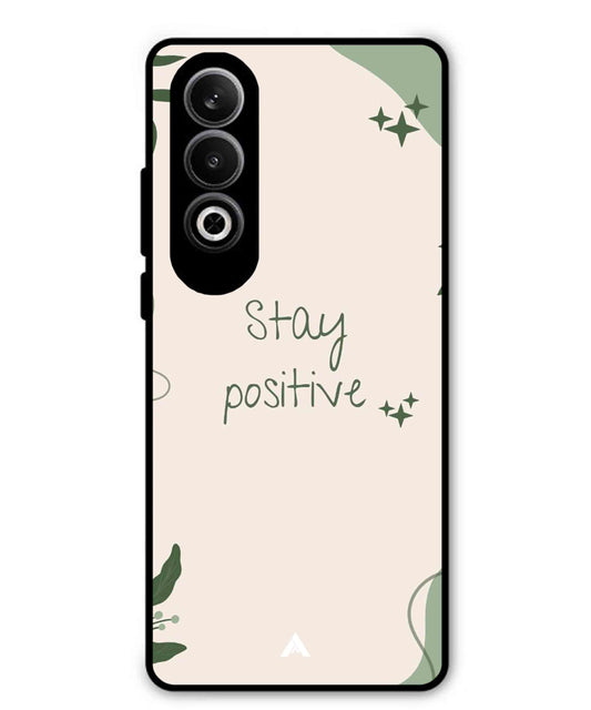 Stay Positive 1 Metal Back Cover Phone Case for Oppo K12