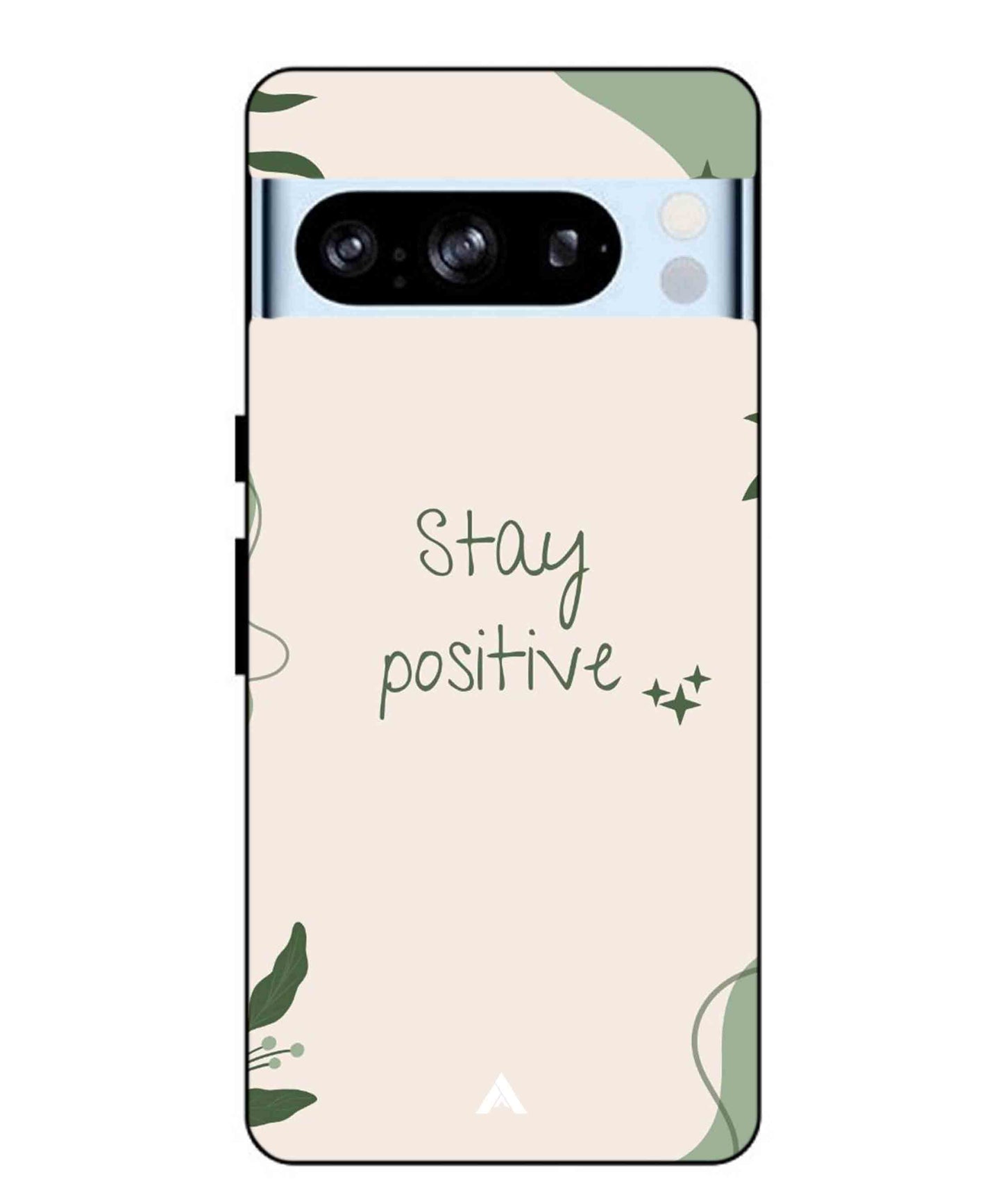 Stay Positive 1 Metal Back Cover Phone Case for Pixel 8 Pro