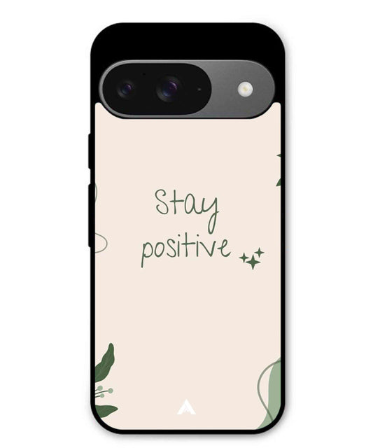 Stay Positive 1 Metal Back Cover Phone Case for Pixel 9