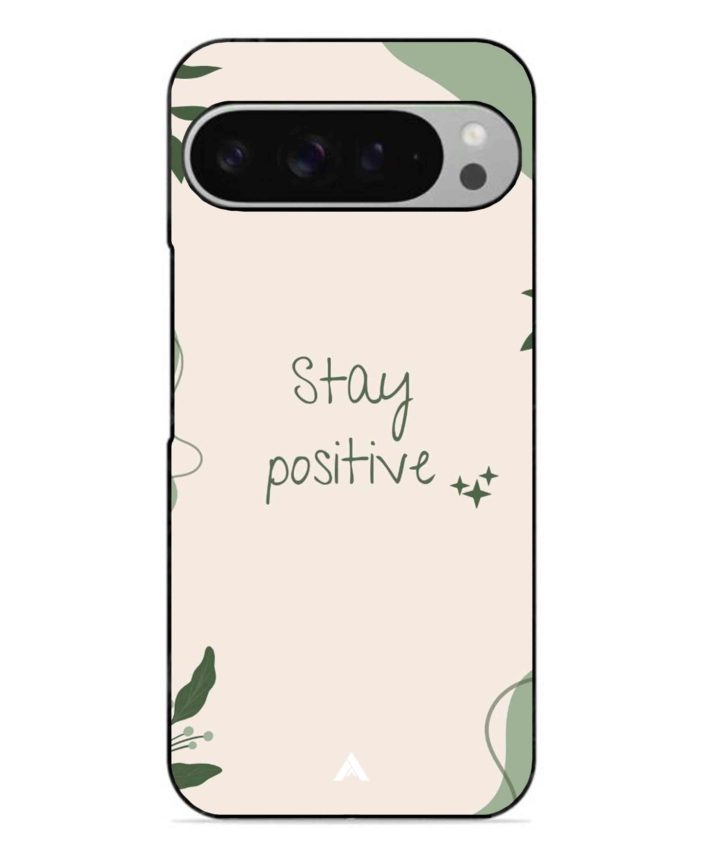 Stay Positive 1 Metal Back Cover Phone Case for Pixel 9 Pro