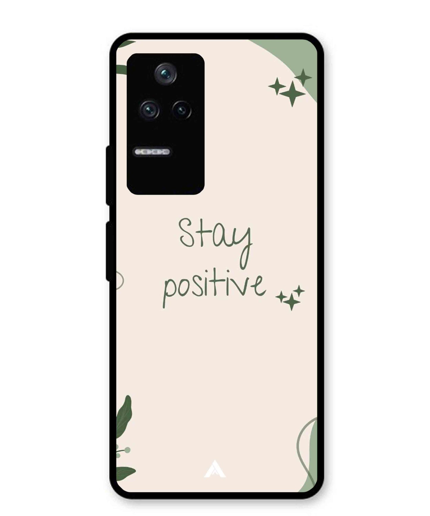 Stay Positive 1 Metal Back Cover Phone Case for Poco F4
