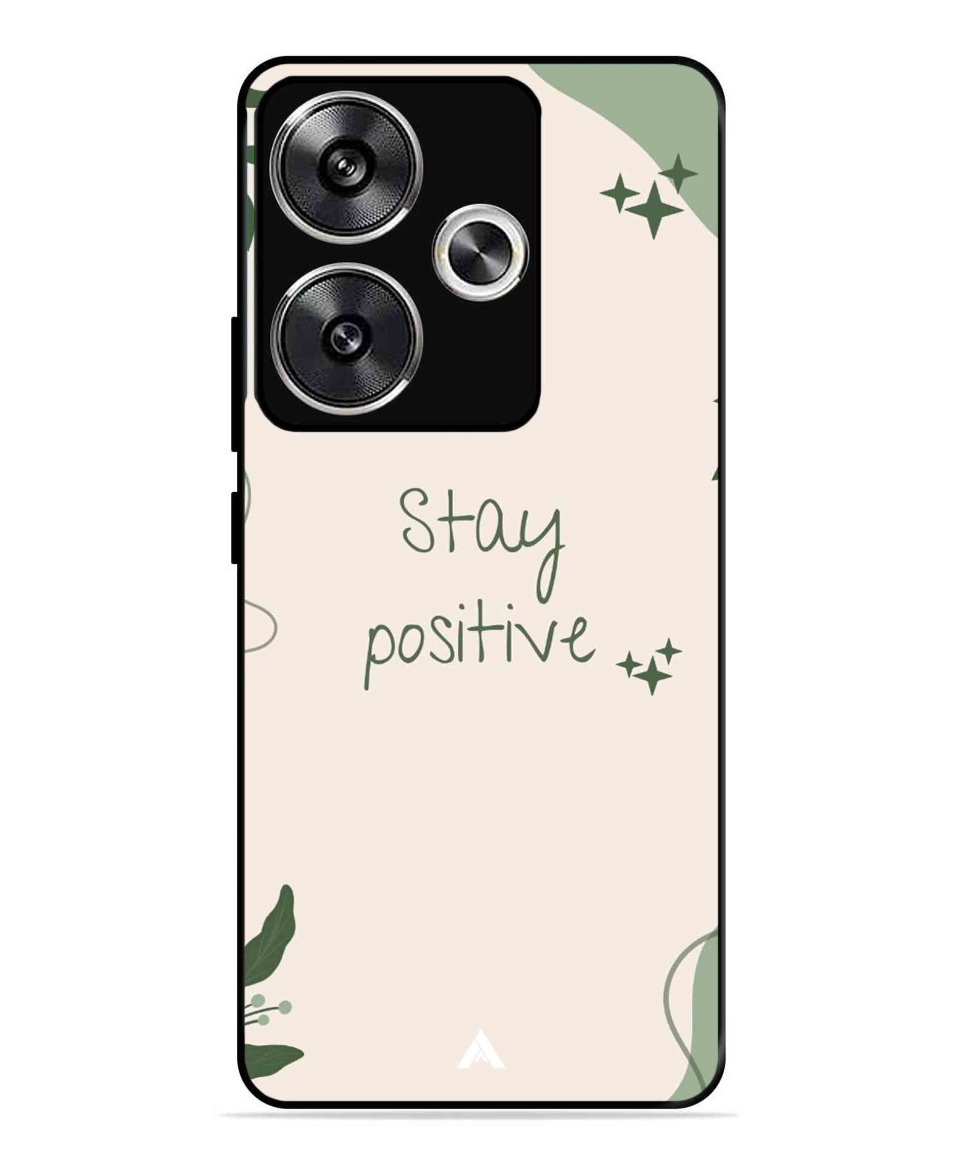 Stay Positive 1 Metal Back Cover Phone Case for Poco F6