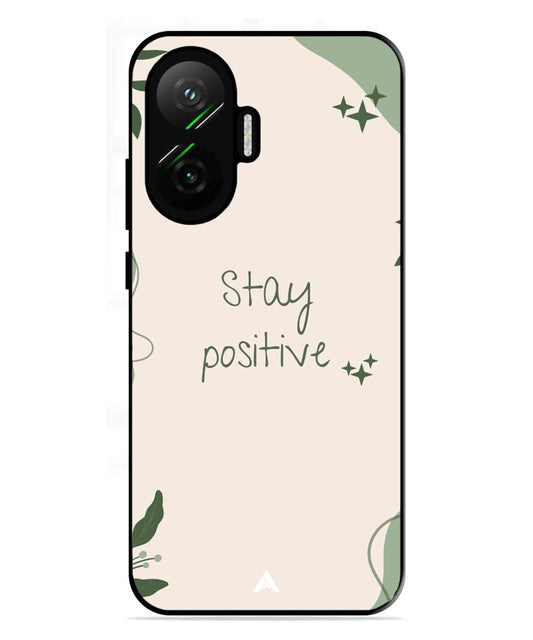 Stay Positive 1 Metal Back Cover Phone Case for Poco F7