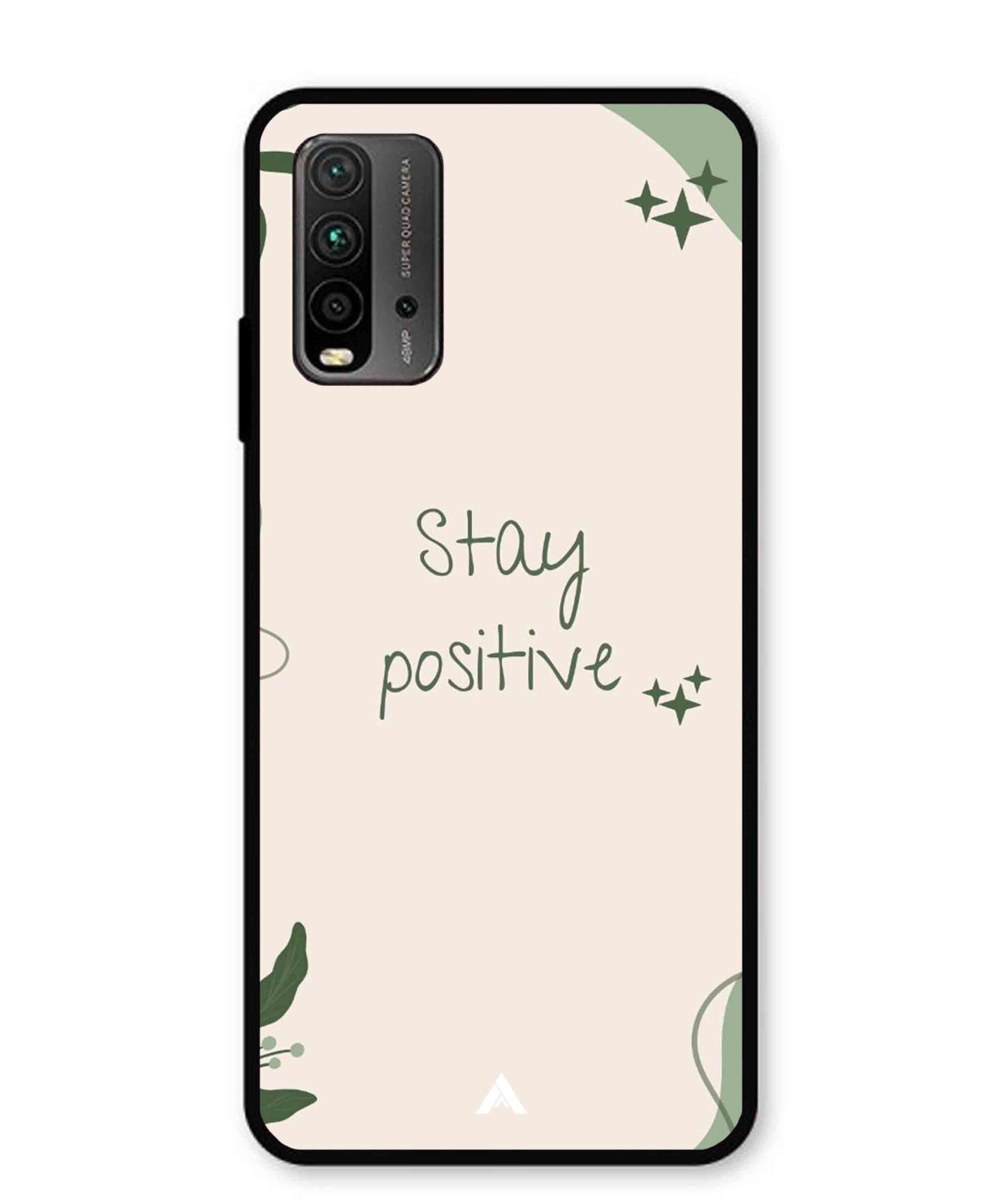 Stay Positive 1 Metal Back Cover Phone Case for Poco M3