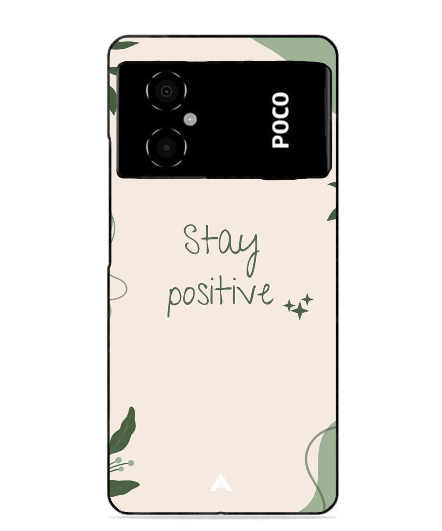 Stay Positive 1 Metal Back Cover Phone Case for Poco M4 5G