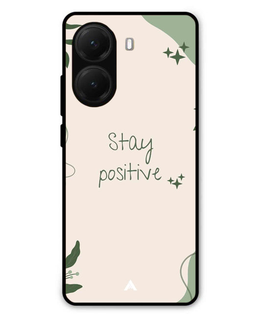 Stay Positive 1 Metal Back Cover Phone Case for Poco X7 Pro