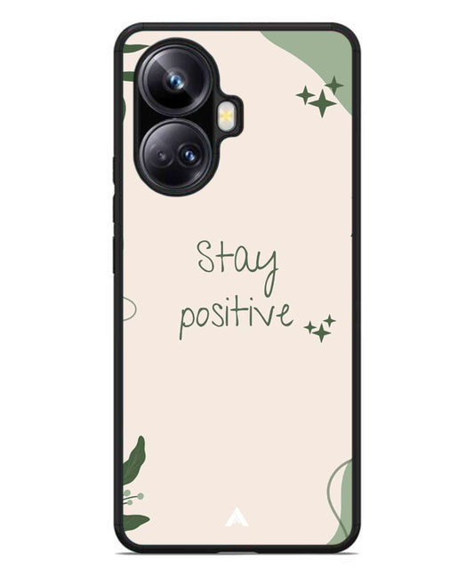 Stay Positive 1 Metal Back Cover Phone Case for Realme 10 Pro Plus