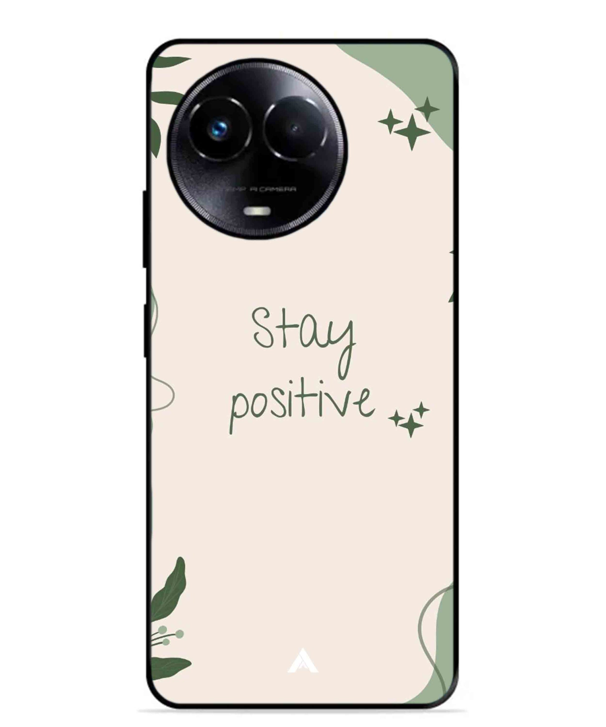 Stay Positive 1 Metal Back Cover Phone Case for Realme 11 5G