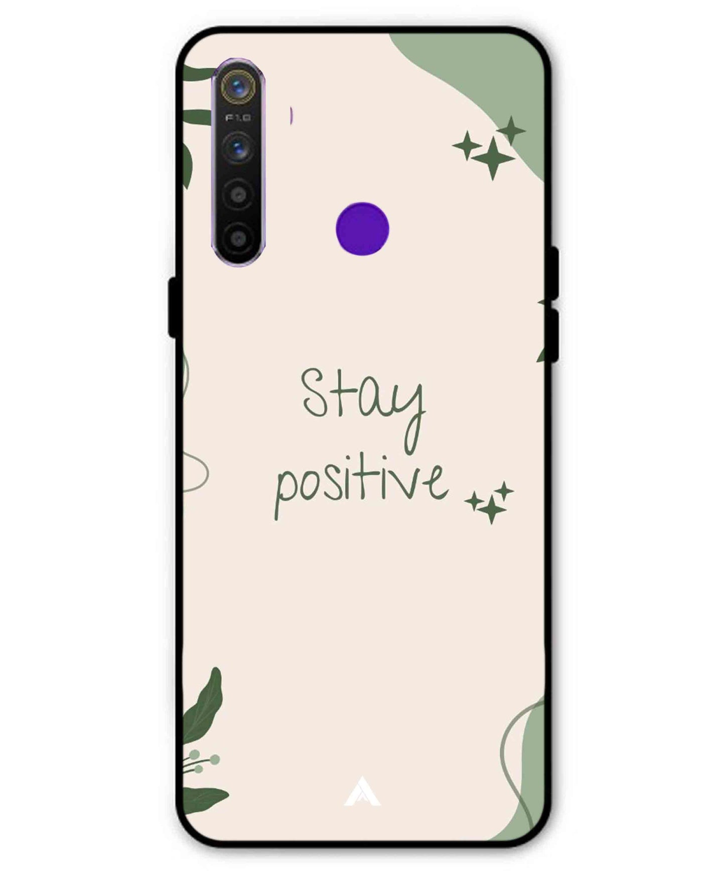 Stay Positive 1 Metal Back Cover Phone Case for Realme 5i