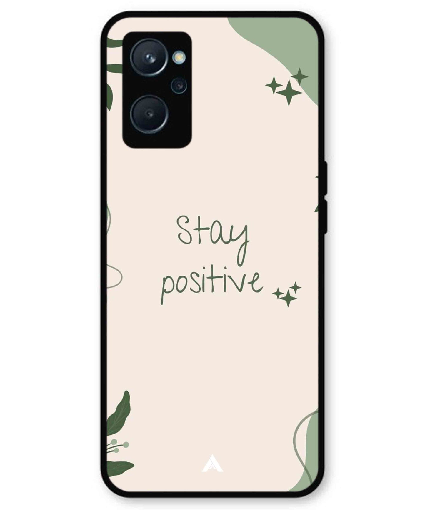 Stay Positive 1 Metal Back Cover Phone Case for Realme 9i