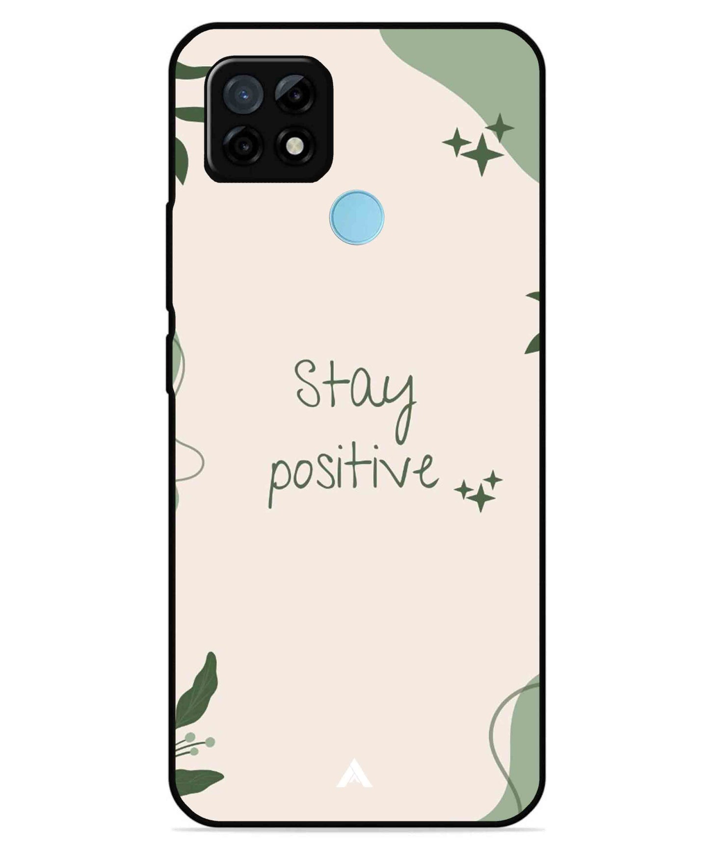 Stay Positive 1 Metal Back Cover Phone Case for Realme C21