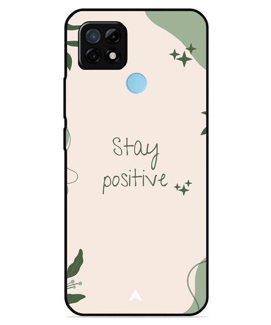 Stay Positive 1 Metal Back Cover Phone Case for Realme C25Y