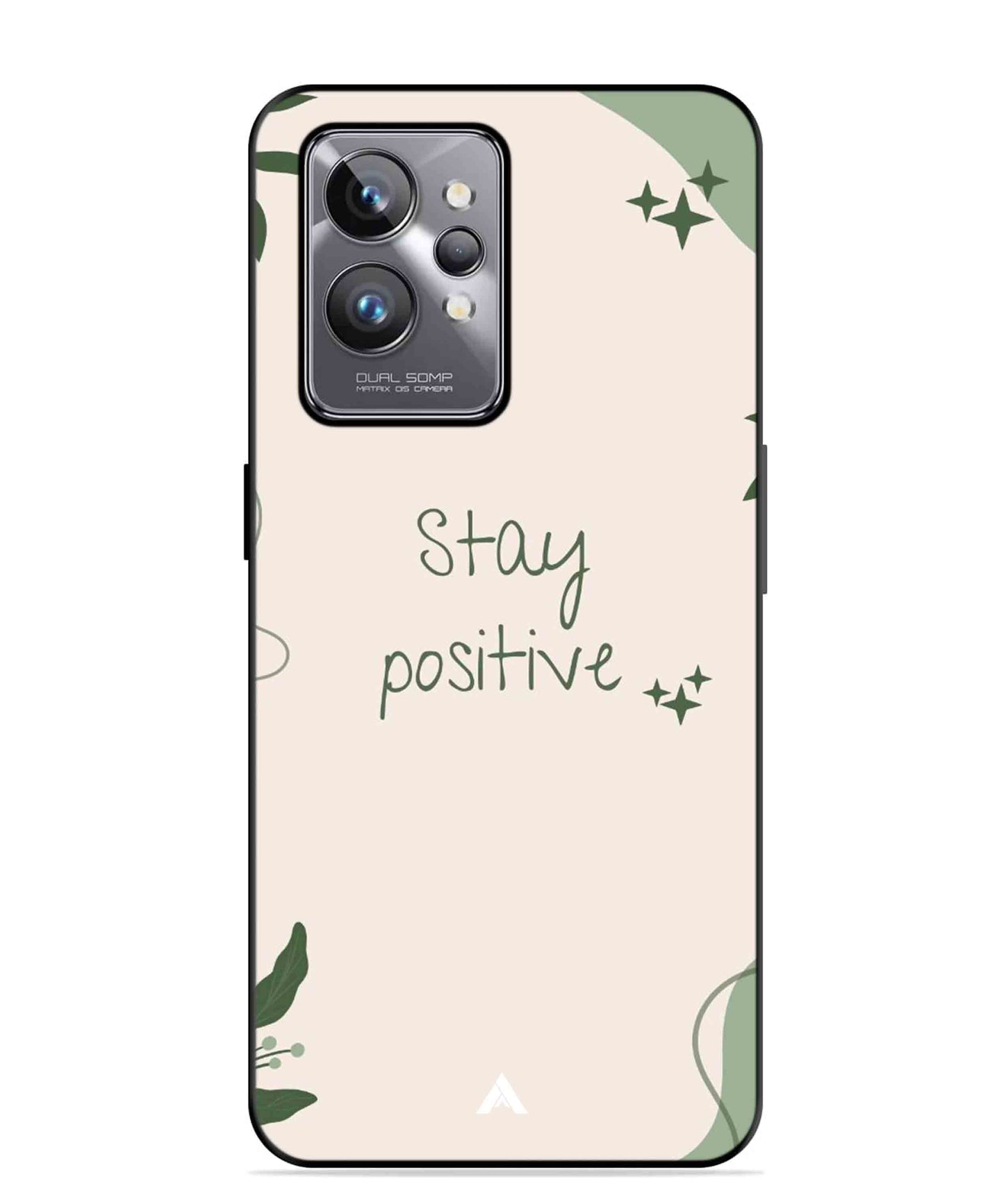 Stay Positive 1 Metal Back Cover Phone Case for Realme GT 2 Pro