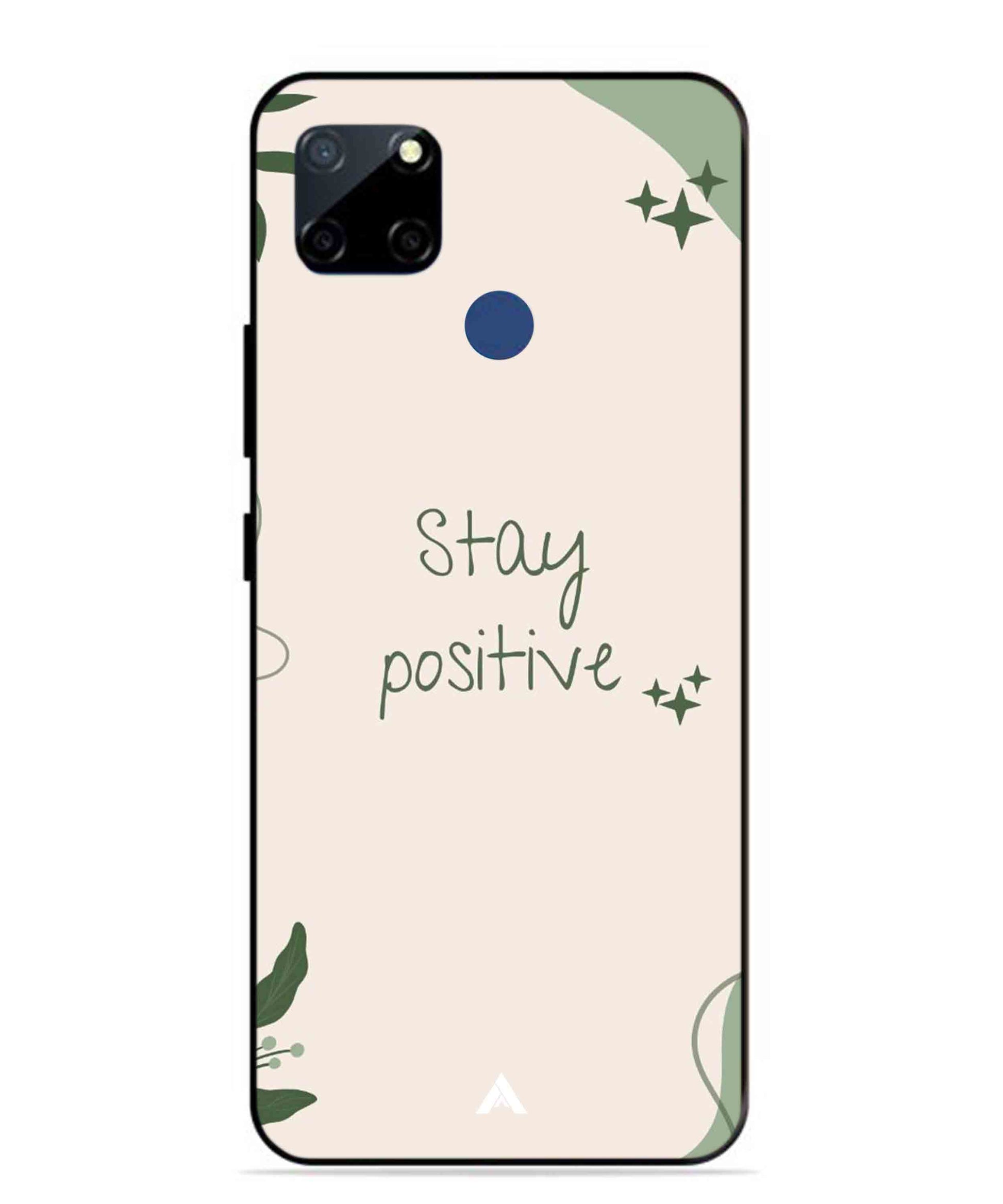 Stay Positive 1 Metal Back Cover Phone Case for Realme Narzo 20