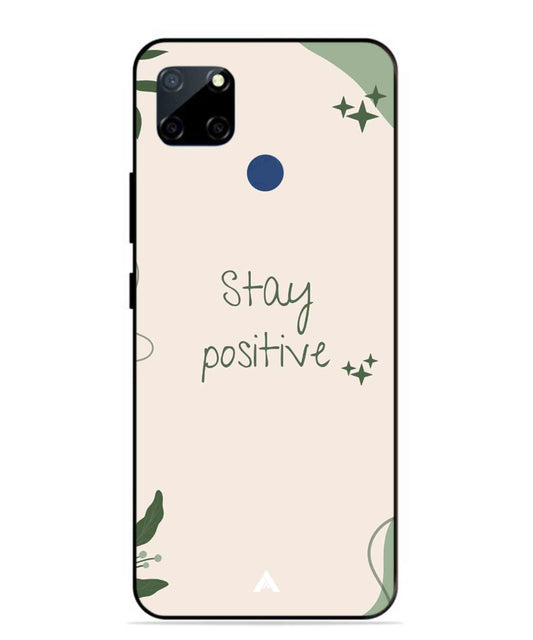 Stay Positive 1 Metal Back Cover Phone Case for Realme Narzo 20